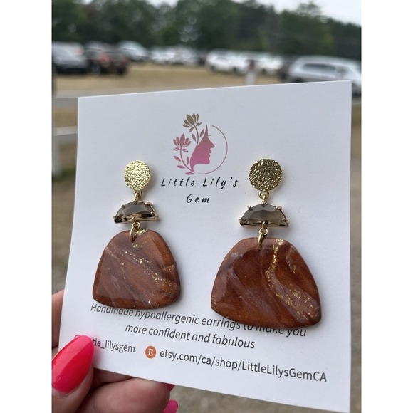 Handmade  Polymer Clay   Earrings - Picture 7 of 12